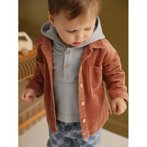 T-Shirt À Capuche Bébé Bleu Glacier