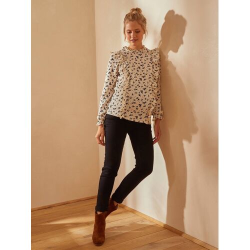 Jean Slim De Grossesse Bandeau Sans Couture Noir