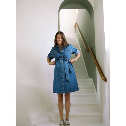 Robe Chemise En Jean Grossesse Et Allaitement Stone
