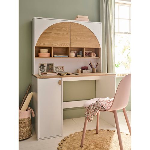 Bureau Enfant Avec Rangements Ligne Roma Blanc