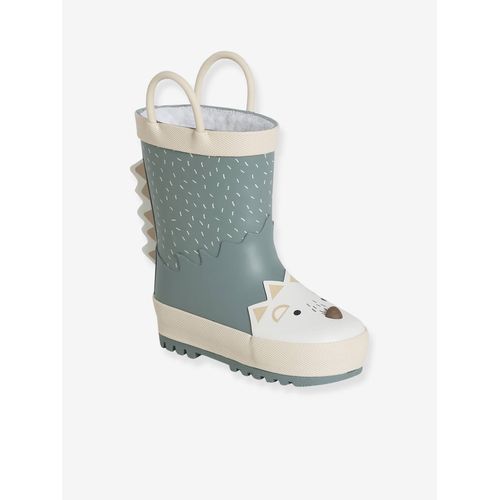 Bottes De Pluie Rayées Bébé Vert Imprimé