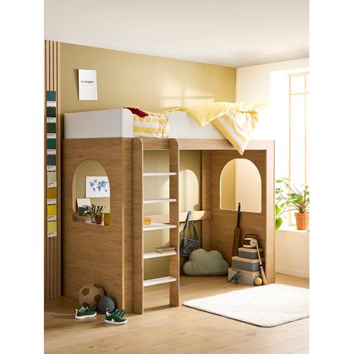 Lit Mezzanine 3 En 1 Bois