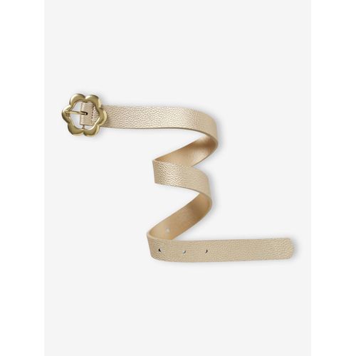 Ceinture Dorée Fleur Fille Beige Irisé