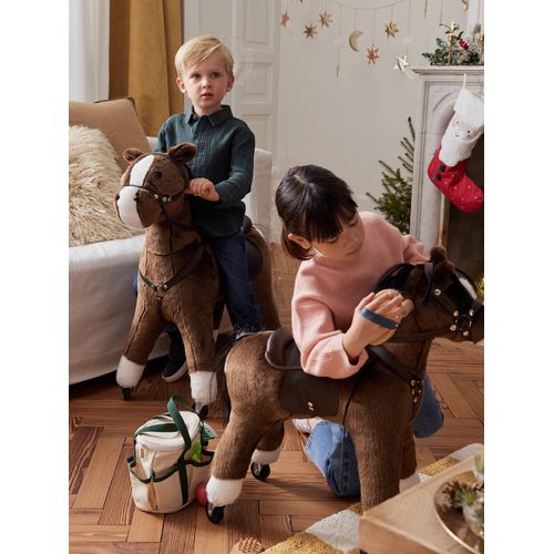 Cheval à roulettes en bois FSC® grand cheval