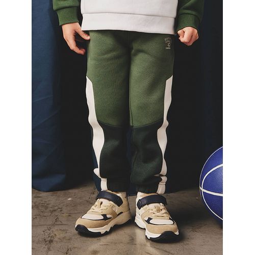 Pantalon De Jogging Color Block Garçon Vert Sapin