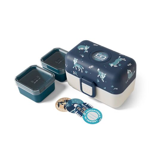 Lunch Box À Compartiments 800ml Tresor Bleu Wolf