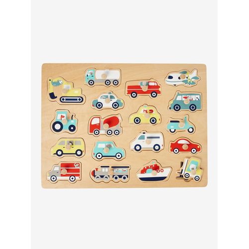Puzzle des véhicules en bois FSC® multicolore