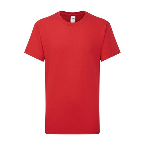 T-Shirt Iconic 195 En Coton Peigné De Qualité Supérieure Rouge