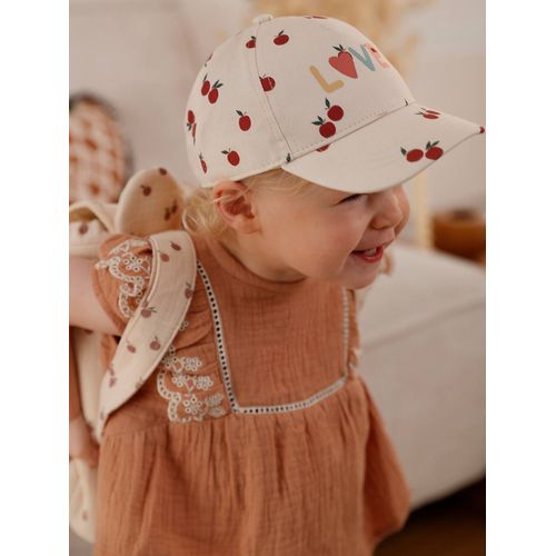 Casquette Pommes Bébé Fille Écru