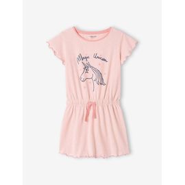 Chemise De Nuit Fille Licorne Rose Pâle
