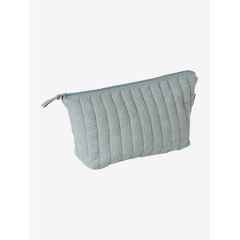 Trousse De Toilette En Gaze De Coton Lapinou Bleu Grisé