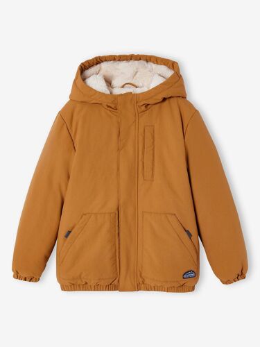 Parka À Capuche Doublure Sherpa Garçon Bronze