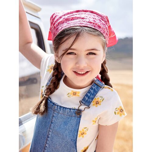 Foulard Personalisable À Imprimé Fleuri Fille Rose Imprimé