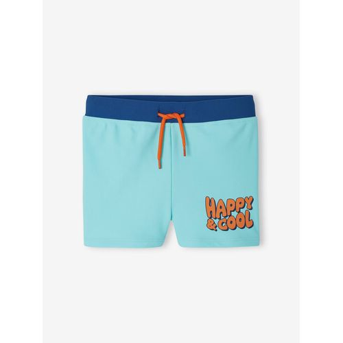 Shorty De Bain Happy & Cool Garçon Vert D'eau