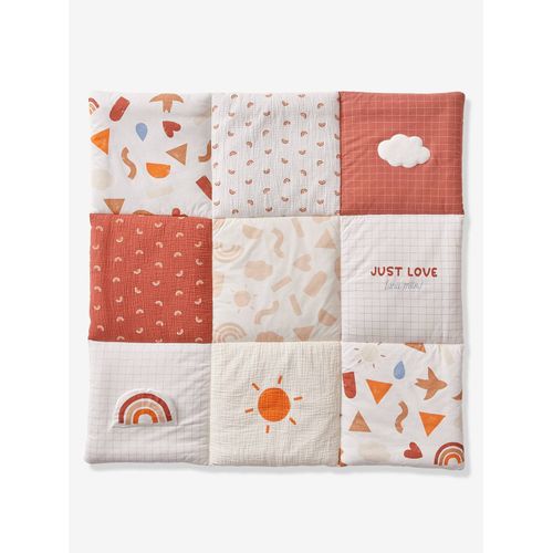 Tapis De Sol / Fond De Parc Matelassé En Coton Bio* Happy Sky Multicolore