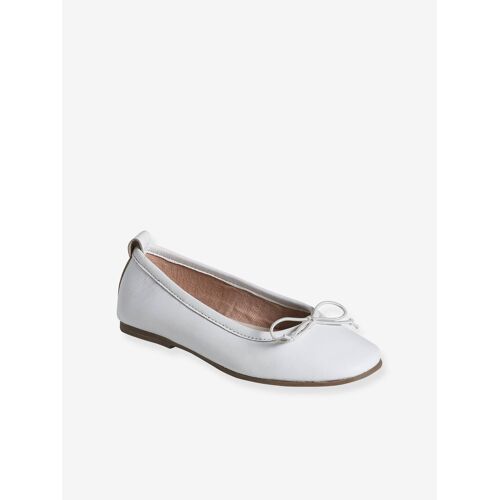 Ballerines En Cuir Fille Blanc