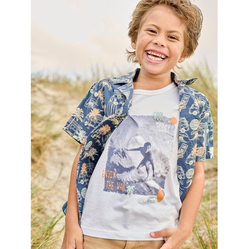 Débardeur Photoprint Surf Garçon Blanc