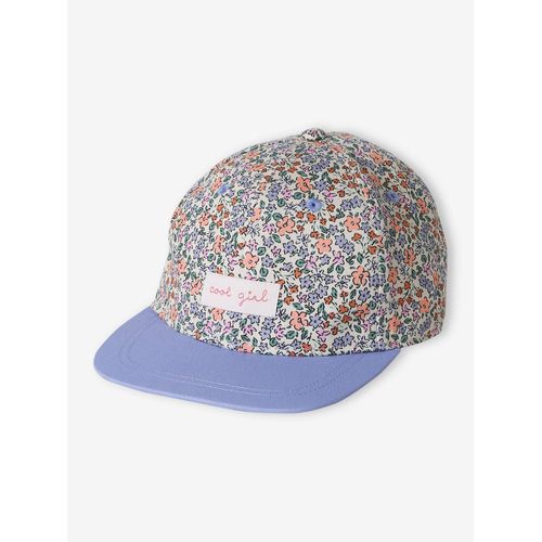 Casquette Fleurie Fille Bleu