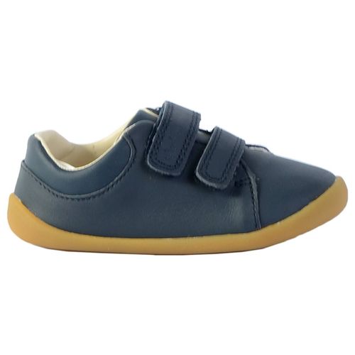 Baskets Basses À Scratch Navy Leather - 20