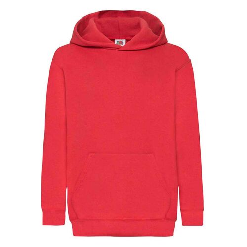 Sweat À Capuche Coton Classic Rouge