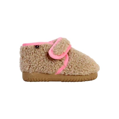 Chaussons À Scratch Beige - 27