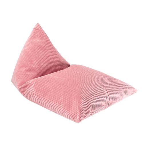 Pouf Enfant Velours Côtelé Big Lounger Pink Mousse