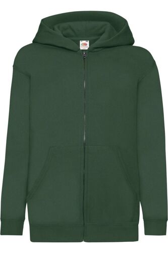 Veste À Capuche Coton Classic Vert Bouteille