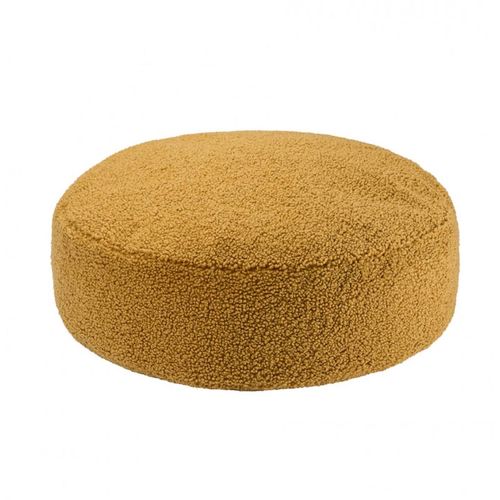 Pouf Enfant Rond Bouclette Ottoman Maple