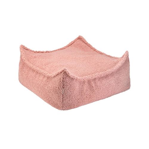 Pouf Enfant Carré Bouclette Bouclyn Guava Pink