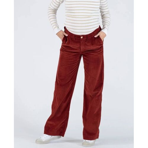 Pantalon Velours De Grossesse Clyde Havane