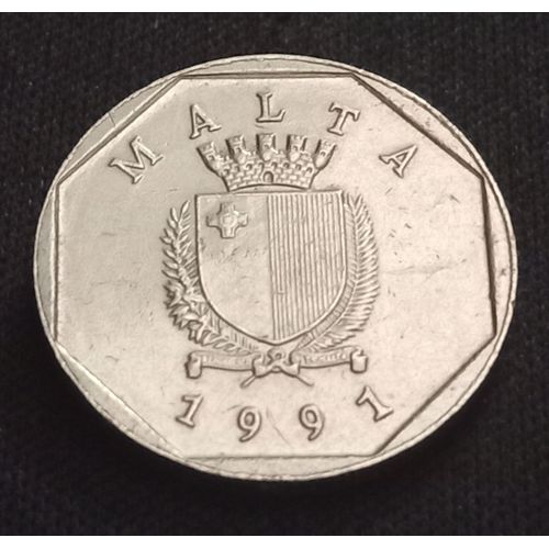 5 Cents 1991 Malte