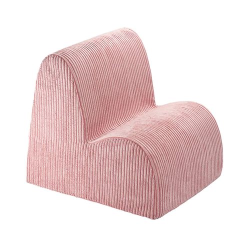 Fauteuil Enfant Velours Côtelé Nube Pink Mousse
