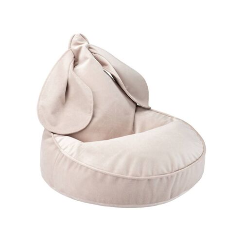 Pouf Enfant Lapin Velours Bunny Dusty Beige