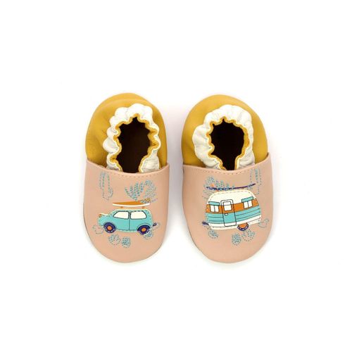 Chaussons Bébé Vintage Rest Beige Jaune