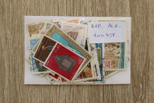 République Algérienne 100 Timbres Différents
