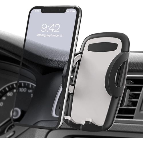 Support De Téléphone De Voiture Pour Grille D'aération Avec [2 Clips De Ventilation] Support De Téléphone De Voiture Universel Rotatif À 360°