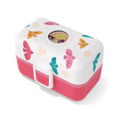 Lunch Box À Compartiments 800ml Tresor Rose Birds