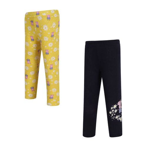 Leggings Coton Peppa Pig Jaune Vif / Bleu Marine
