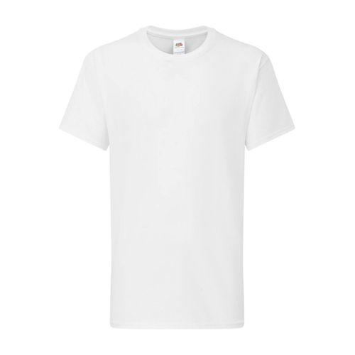 T-Shirt Iconic 195 En Coton Peigné De Qualité Supérieure Blanc