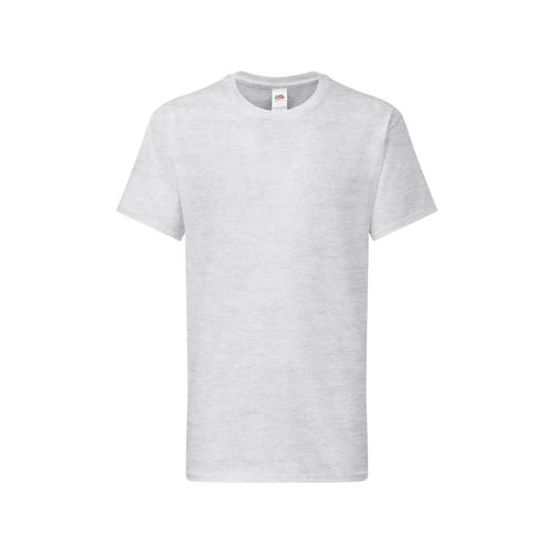 T-Shirt Iconic 195 En Coton Peigné De Qualité Supérieure Gris Chiné