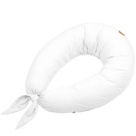 Coussin De Maternité Et D'allaitement + Housse En Gaze De Coton Blanc