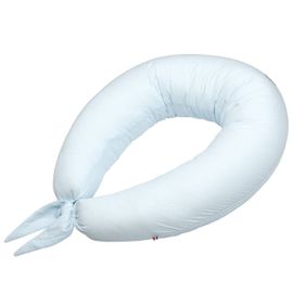 Coussin De Maternité Et D'allaitement + Housse En Gaze De Coton Bleu