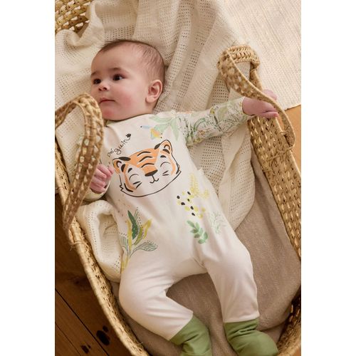 Pyjama Bébé Avec Pieds Retroussables Kanha Ecru