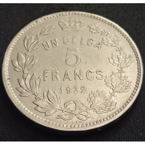 5 Francs 1932 Belgique (Albert I)