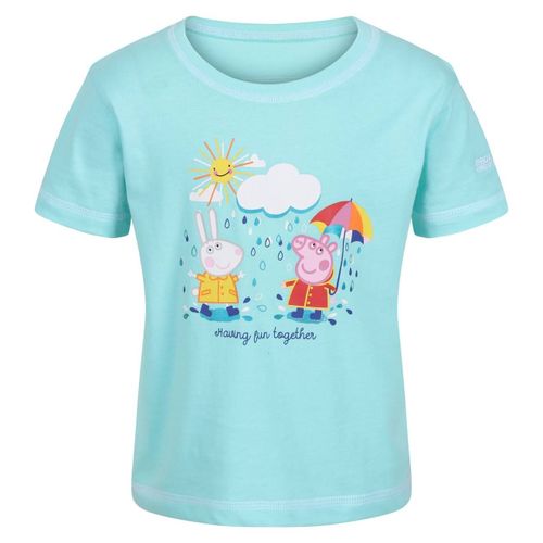 T-Shirt Coton Peppa Pig Bleu Ciel