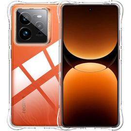 Coque Realme Gt 7 Pro 5g Transparente En Tpu Souple - Double Couche Hybride, Anti-Chocs & Anti-Rayures, Anti-Jaunissement, Bords Surélevés, Kickstand, Verre Trempé Inclus