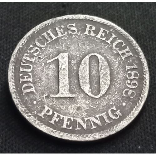 10 Pfennig 1898 A Allemagne (Guillaume Ii)