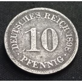10 Pfennig 1898 A Allemagne (Guillaume Ii)