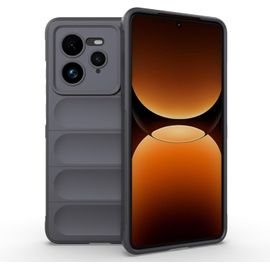 Coque Silicone Liquide Pour Realme Gt 7 Pro ¿ Protection Antimicrobienne, Anti¿Choc Niveau Militaire, Intérieur Microfibre Doux, Bords Renforcés, Compatible Charge Sans Fil ¿ Gris Foncé