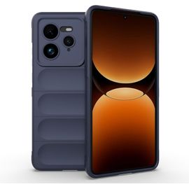 Coque Silicone Liquide Pour Realme Gt 7 Pro ¿ Protection Antimicrobienne & Anti¿Choc Niveau Militaire, Intérieur Microfibre Doux, Bleu Foncé, Compatible Charge Sans Fil